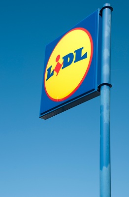 Lidl shop sign