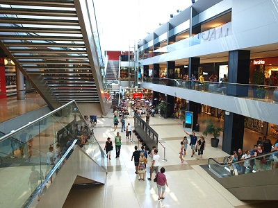 Typical shopping mall