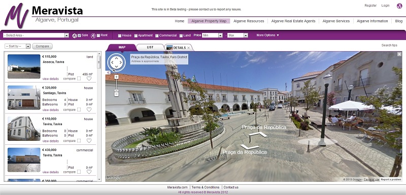 Algarve street view Google Maps 1