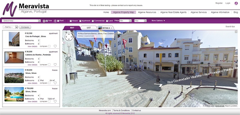 Algarve street view Google maps 2