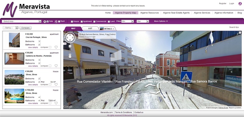 Algarve street view Google maps 3