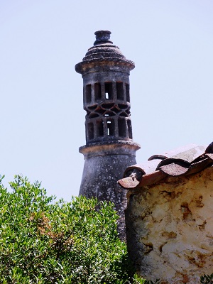 well used chimney in Algarve Portugal