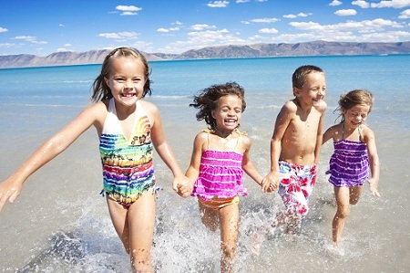 Kids on Algarve beach