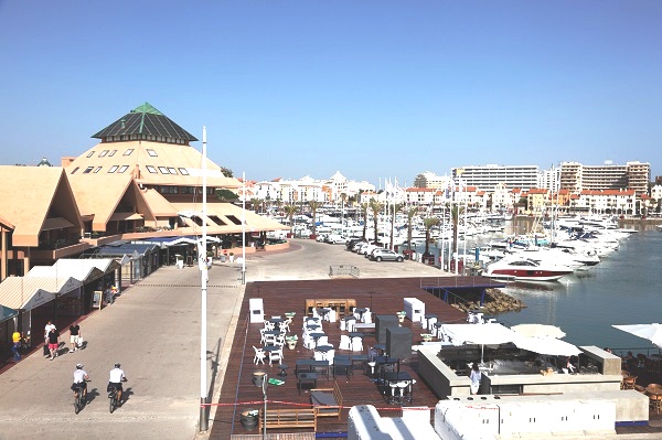 Vilamoura marina and town