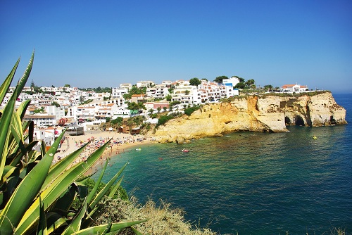 Coastal village Algarve Portugal