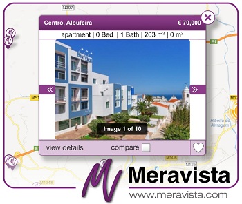 Meravista Property Map Algarve Portugal
