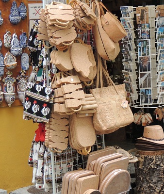 Traditional portuguese cork shop