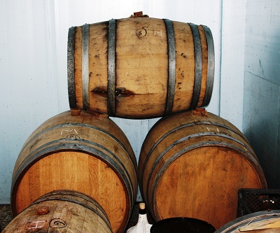 Barrels of Orange Wine Algarve Portugal