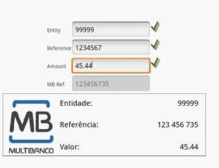 Paying utility bills via Multibanco