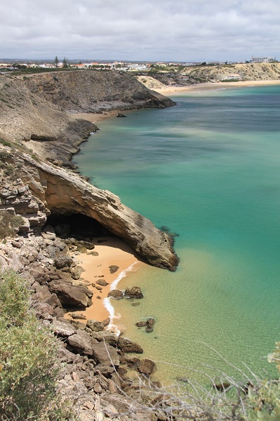 Sagres cliffs and town