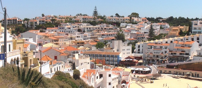 Paisagem do Carvoeiro Algarve Portugal